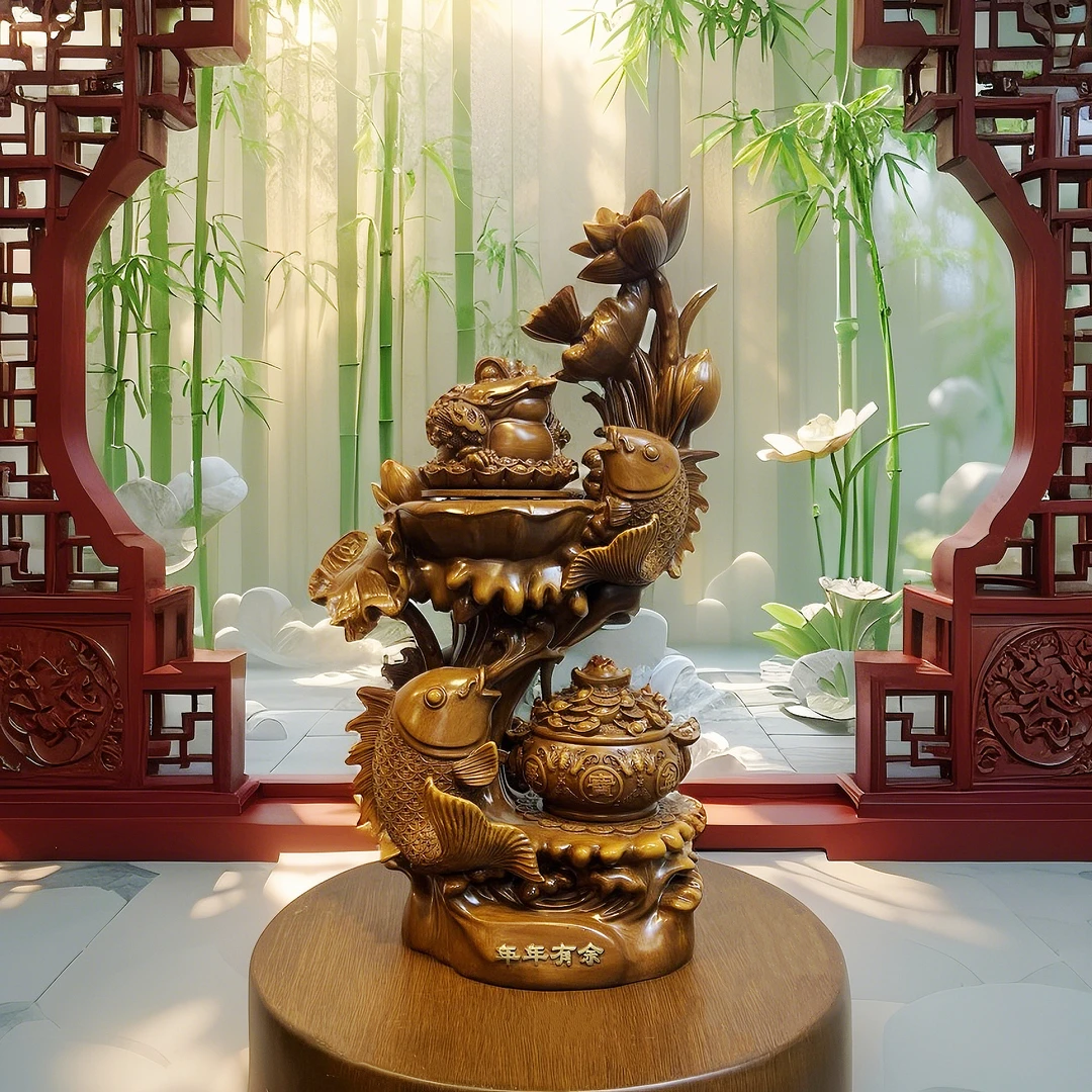 【年年有余】新中式家居摆件FM466（约长25cm高46cm）