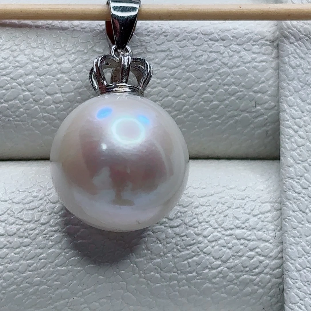 银S925镶嵌戒指淡水珍珠