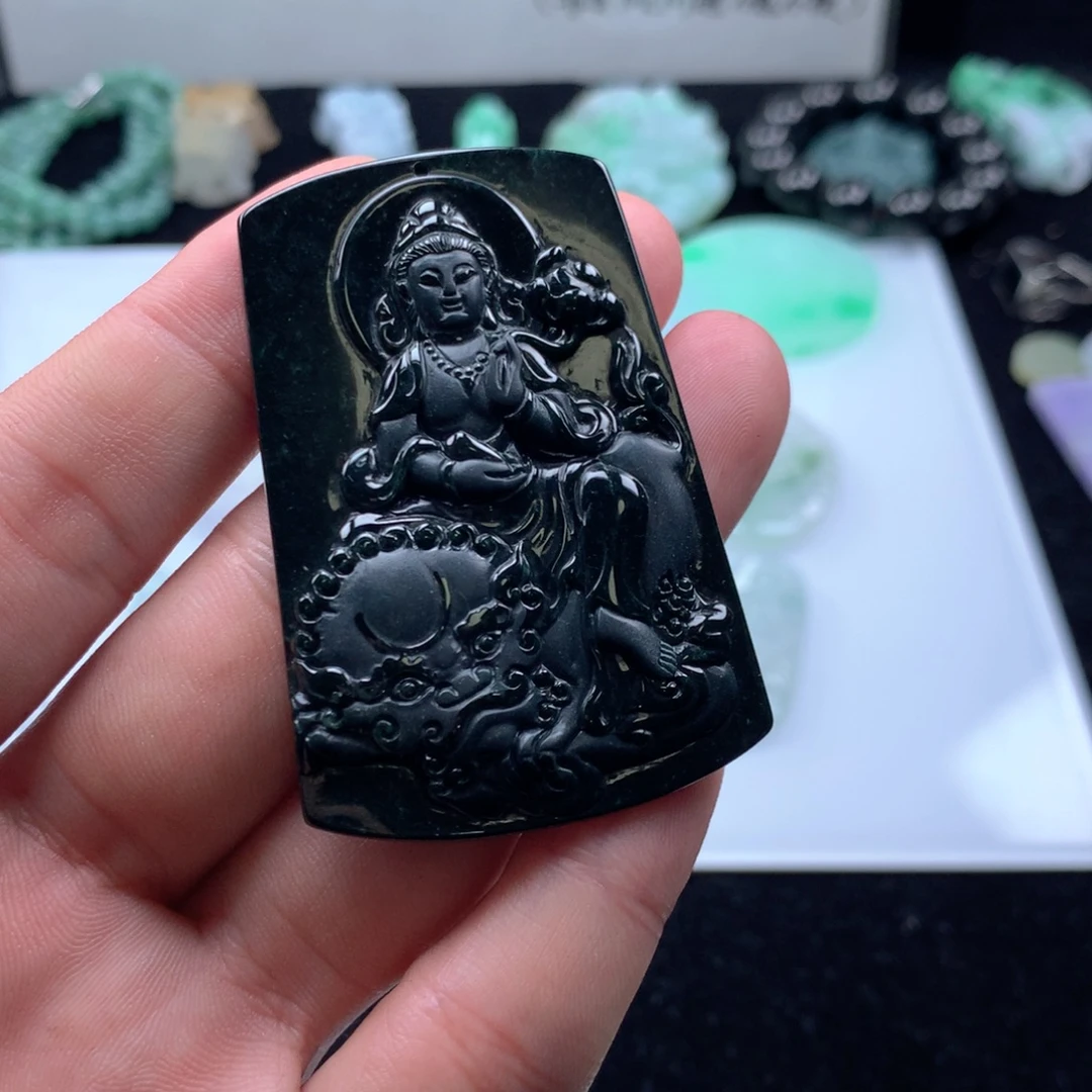 翡翠未镶嵌吊坠(不含链)