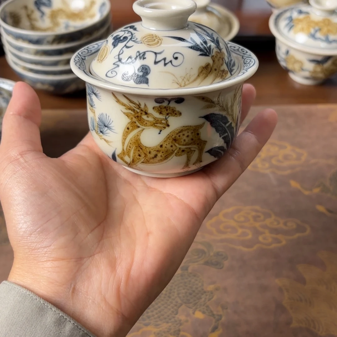 摆件福利景德镇手绘茶器瑕