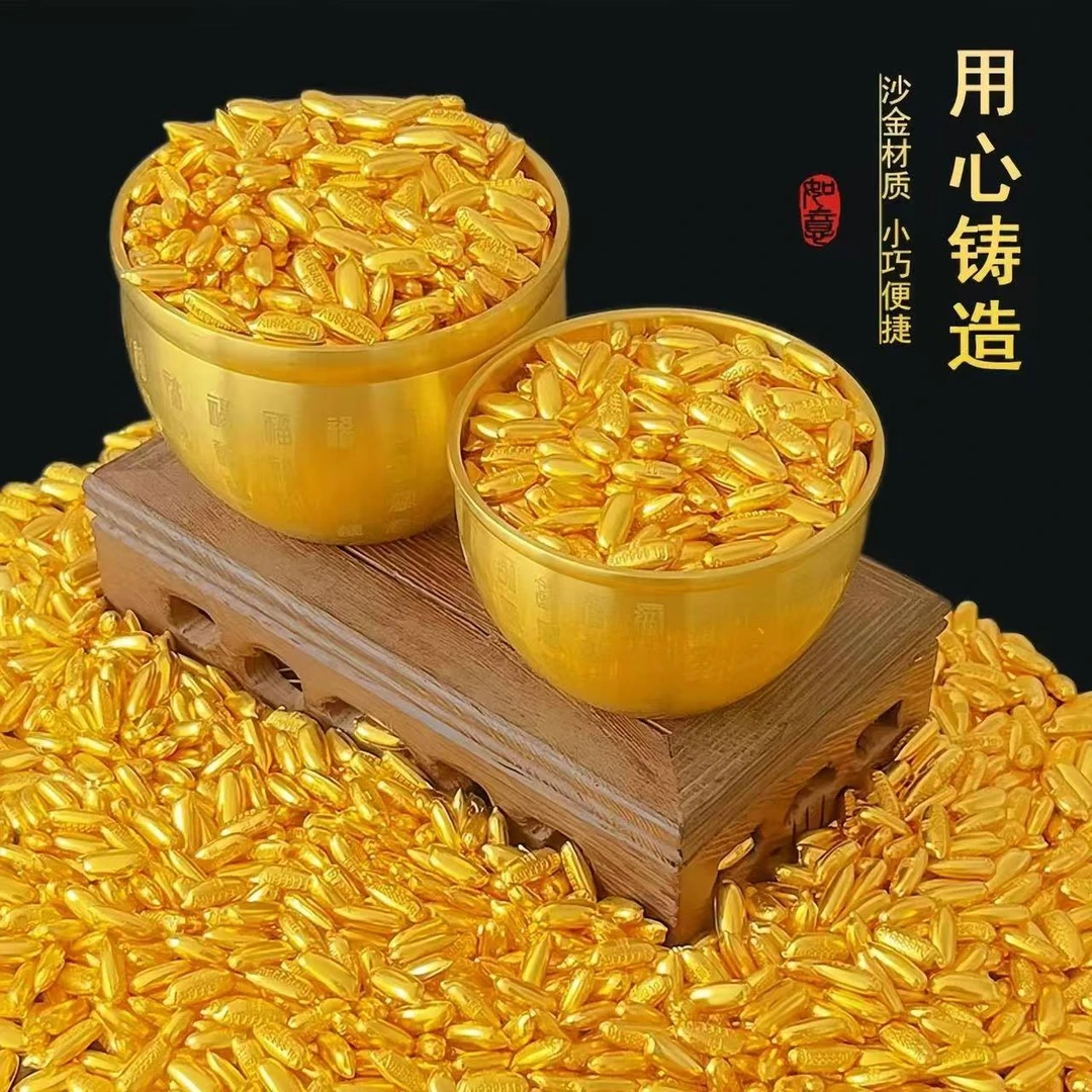 实心合金米聚宝盆百福缸压缸填缸家居装饰品