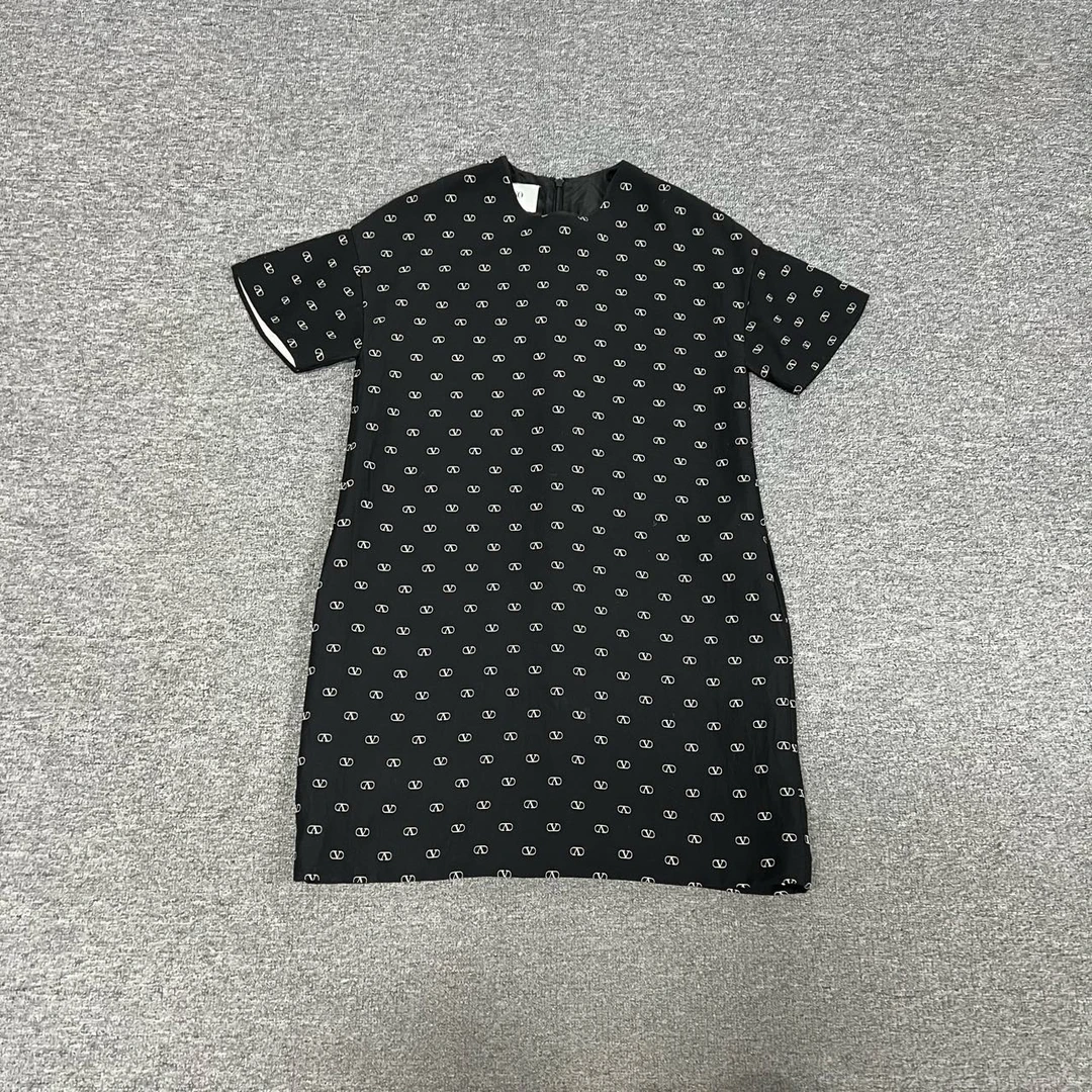99新 Valentino/华伦天奴 华伦天奴 满印连衣裙