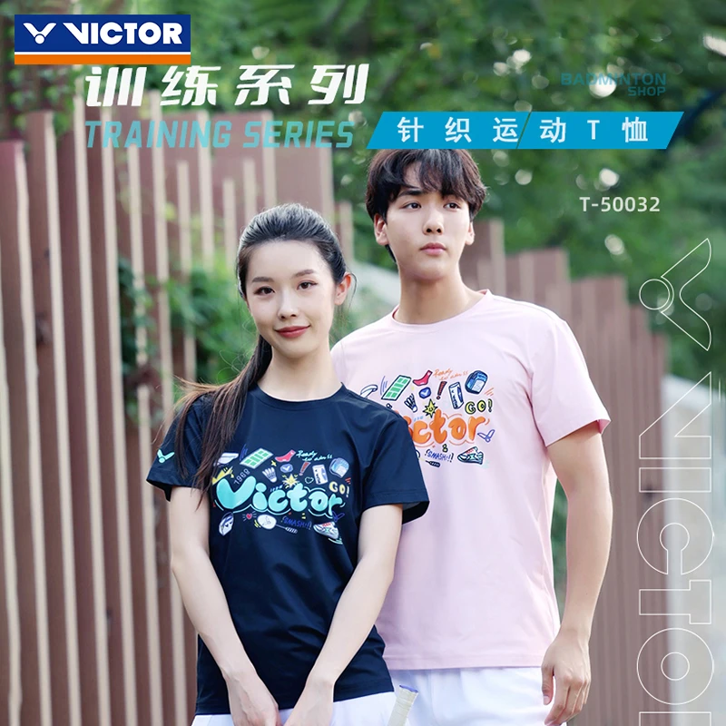 VICTOR威克多胜利羽毛球服训练系列男女针织运动T恤服装T-运动服