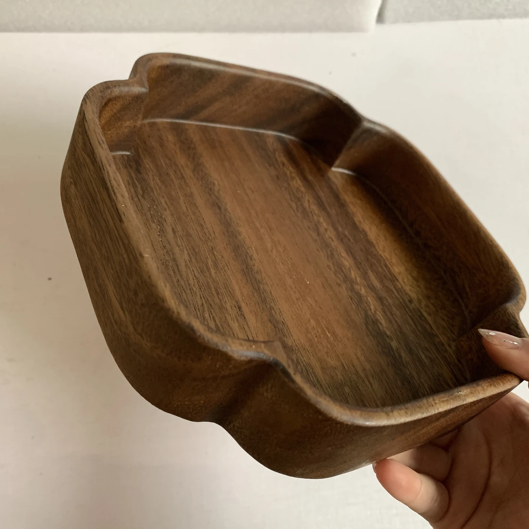 南美胡桃木海棠木盘