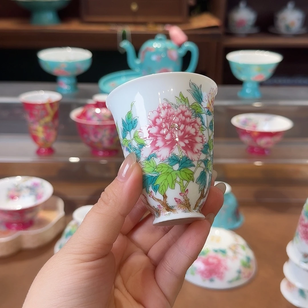 珐琅彩主人杯茶具套装