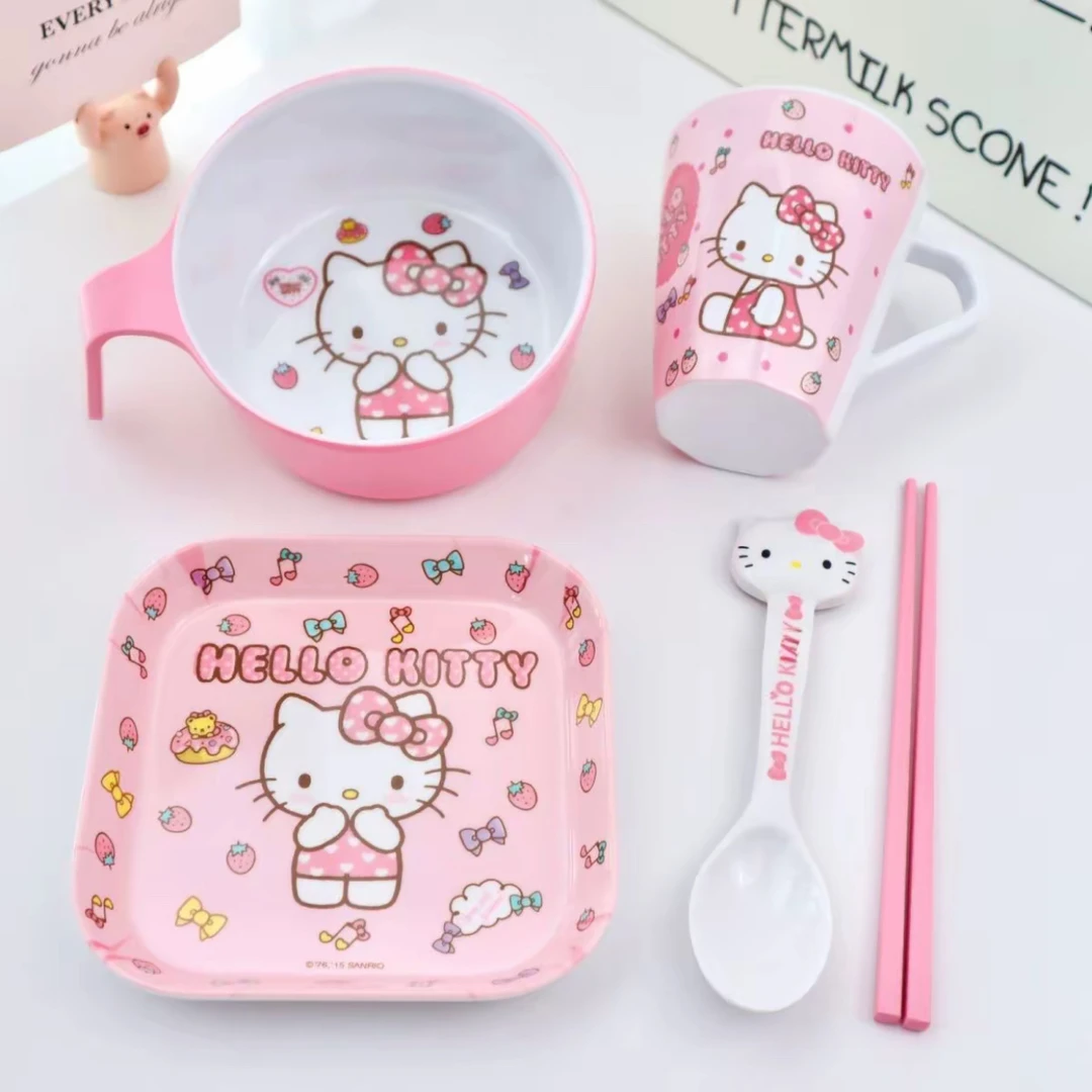 可爱儿童碗学生高颜值餐具卡通宝宝家用吃饭碗防摔防烫碗勺筷杯盘