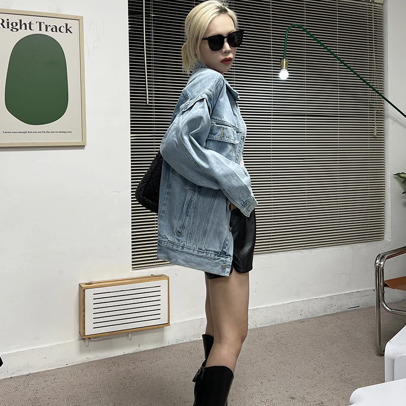 【A000A999】日韩女短外套秋季女款男友风外套上衣复古休闲百搭