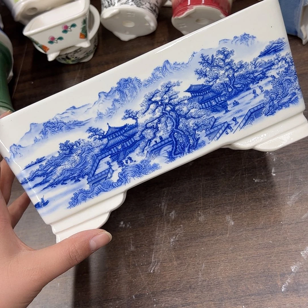 紫砂花盆458号瑕疵24/16/10cm