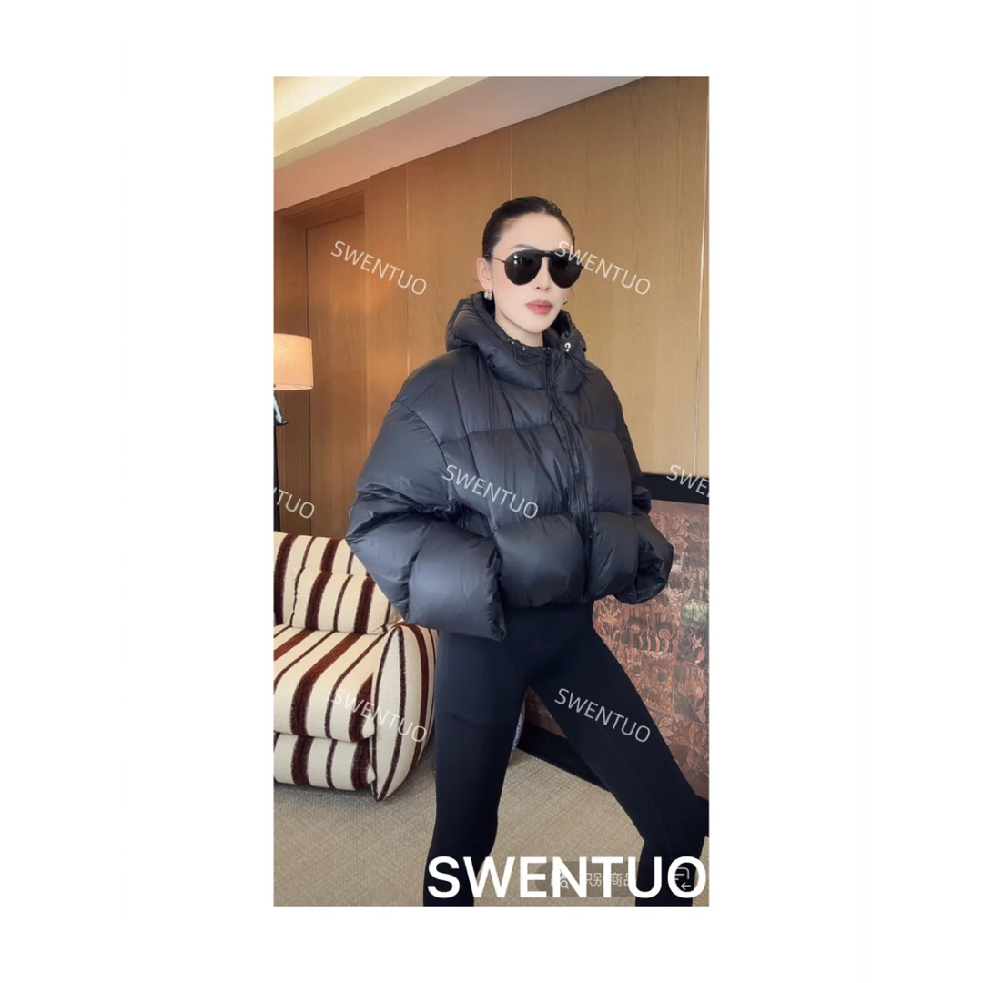 SWENTUO.欧美小众【肯豆】比例感设计款时尚显瘦短款羽绒服