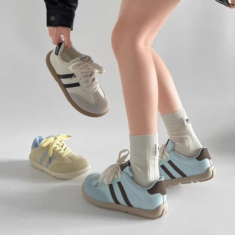 韩系板鞋女款2025新款春季爆款百搭chic鞋子学生厚底小白鞋面包鞋