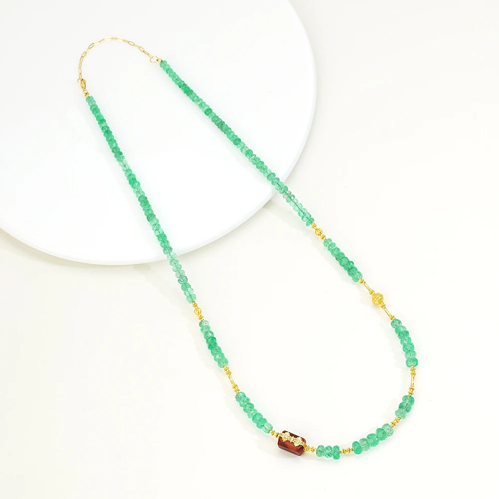 【万物春醒】18K祖母绿项链（40+5）45415