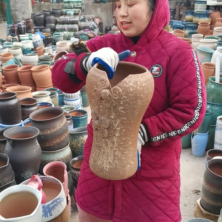 红陶口17高37瑕疵