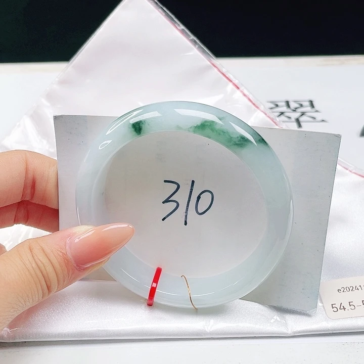 未镶嵌手镯翡翠54+正圈