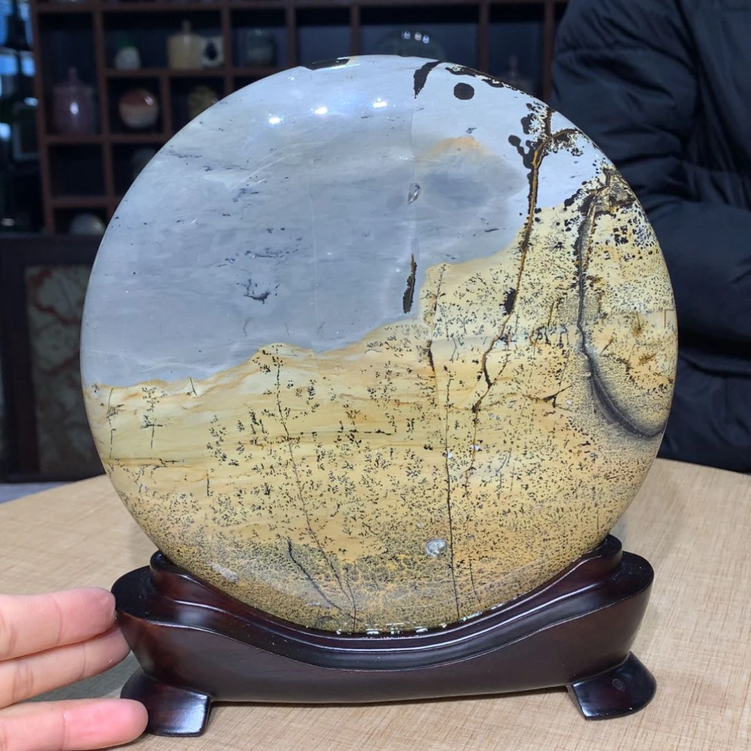 紫砂广西国画石摆件，收藏观赏w*