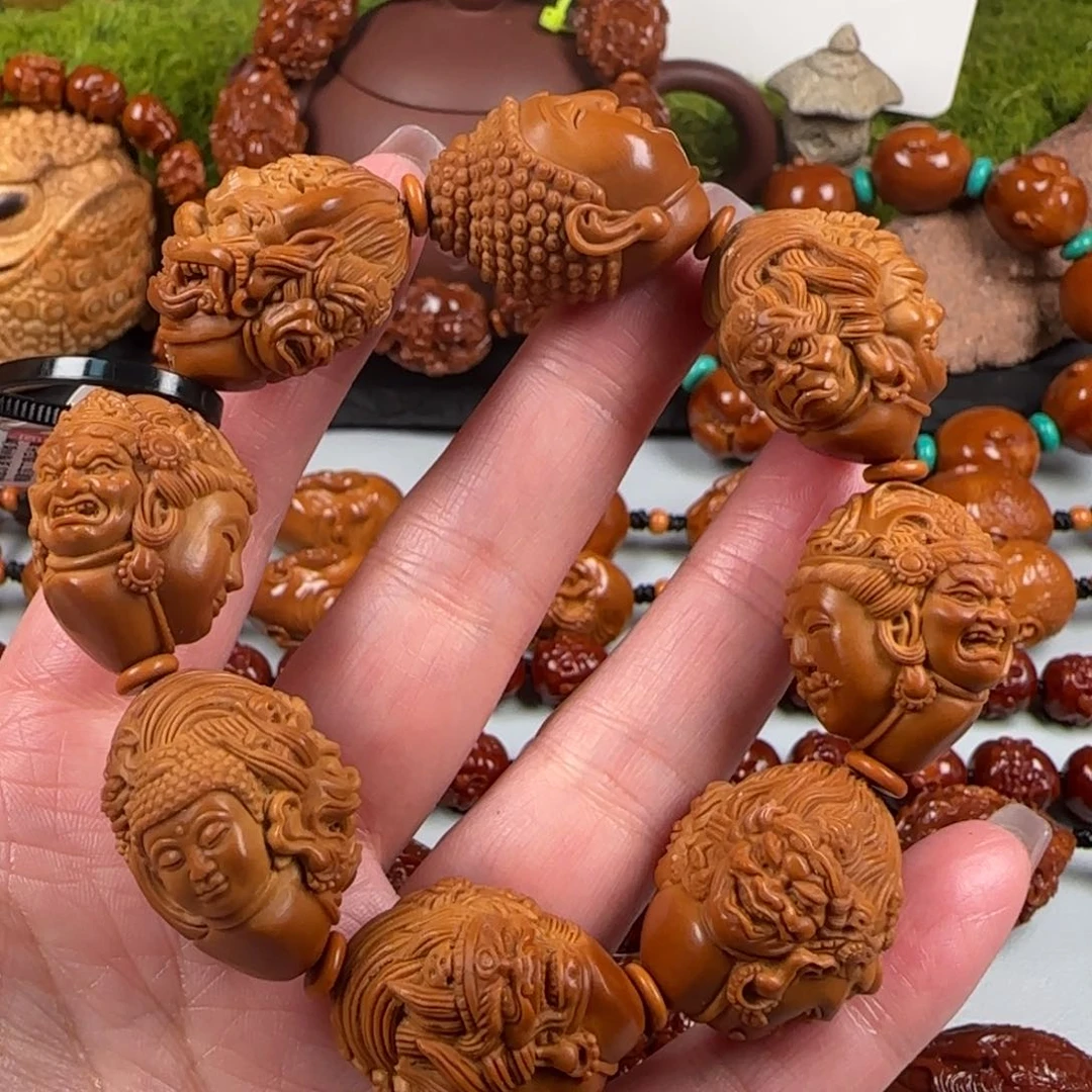 橄榄核手串/手链三面万佛手串