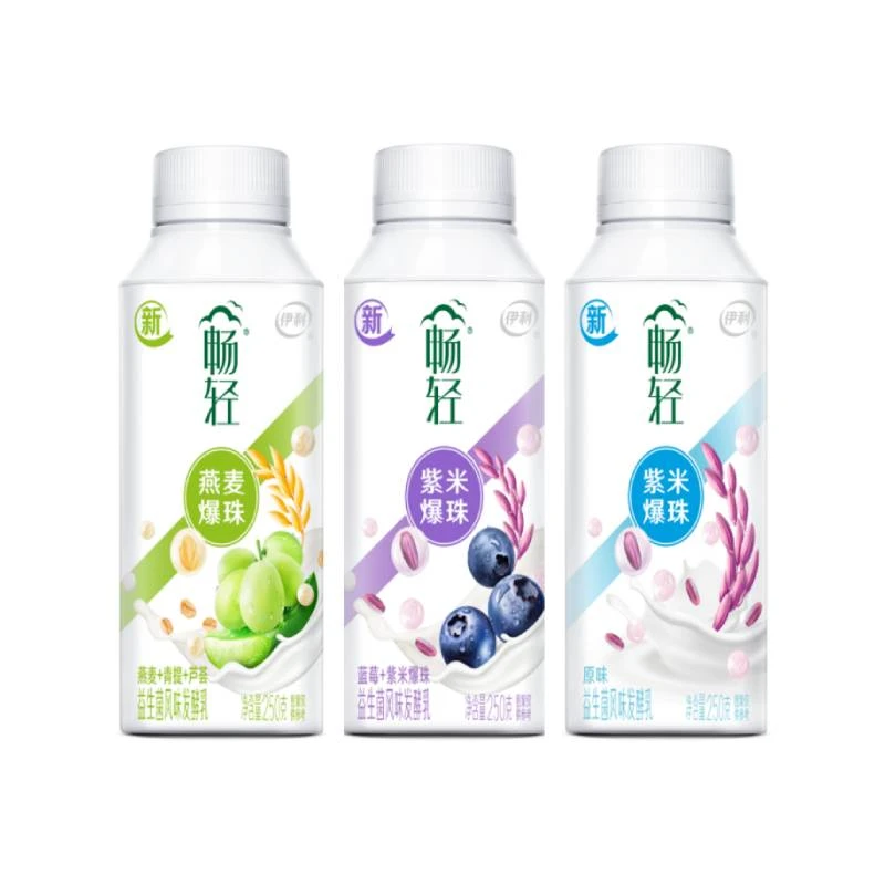 【下午茶推荐】伊利畅轻风味发酵乳250克*3瓶/组