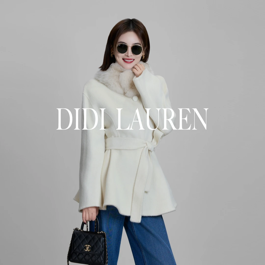 DIDI LAUREN“入冬时报”韩系高端轻奢感立领短款双面羊毛大衣
