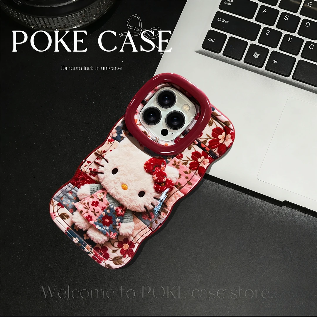 【oppo系列】板凳双支架毛绒KT适用oppo手绳手机壳