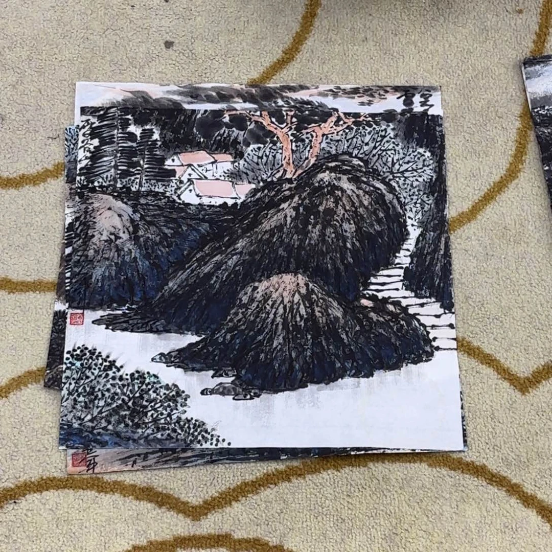 国画雪谷山人老师作品刘