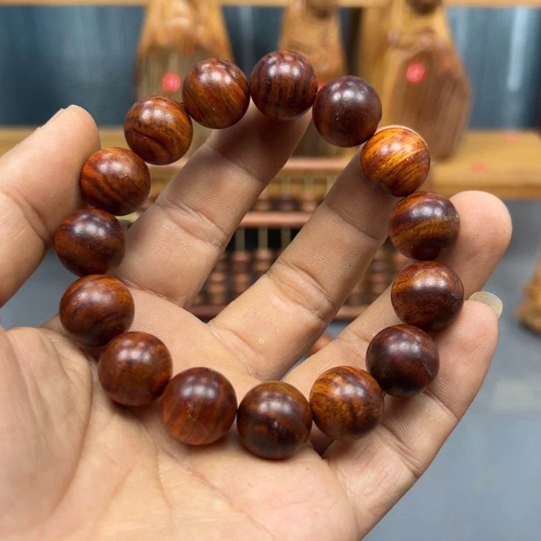 木海南黄花梨手串新料1.5