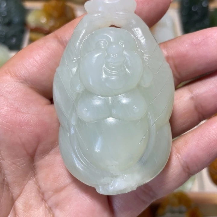 岫玉未镶嵌吊坠(赠链)
