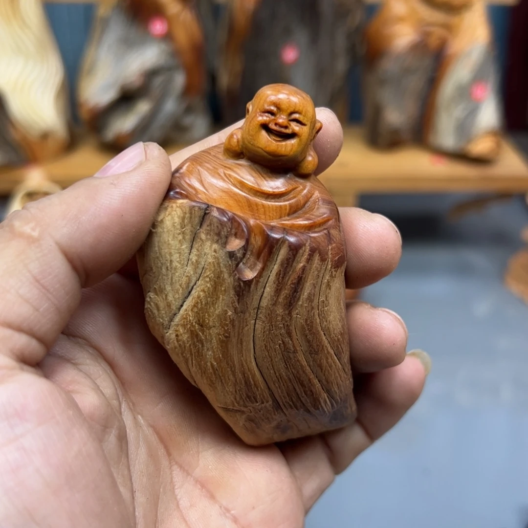 三***曼木崖柏木摆件手把件