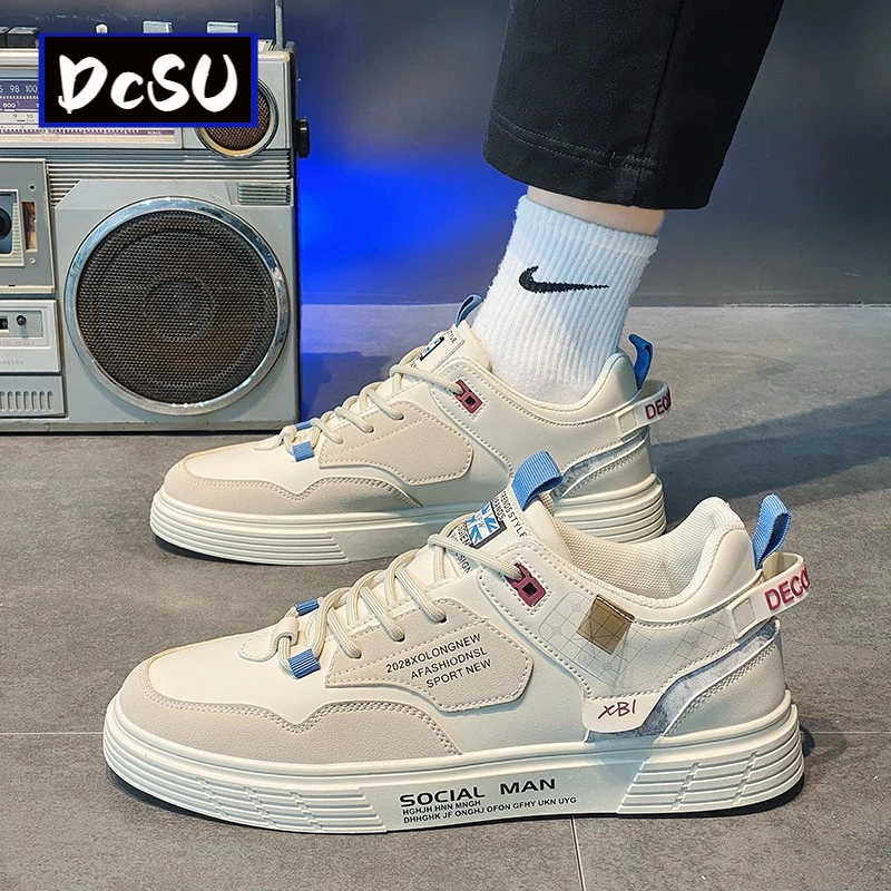 【香港DcSU&Shoes官方正品】男鞋春季2025新款防滑防臭运动休闲板鞋