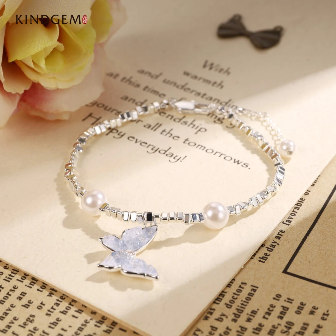 铜合金仿珍珠手链 CZ308XKKC-27984 气质简约优雅百搭手链