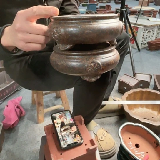 紫砂花盆锋*宜兴紫砂