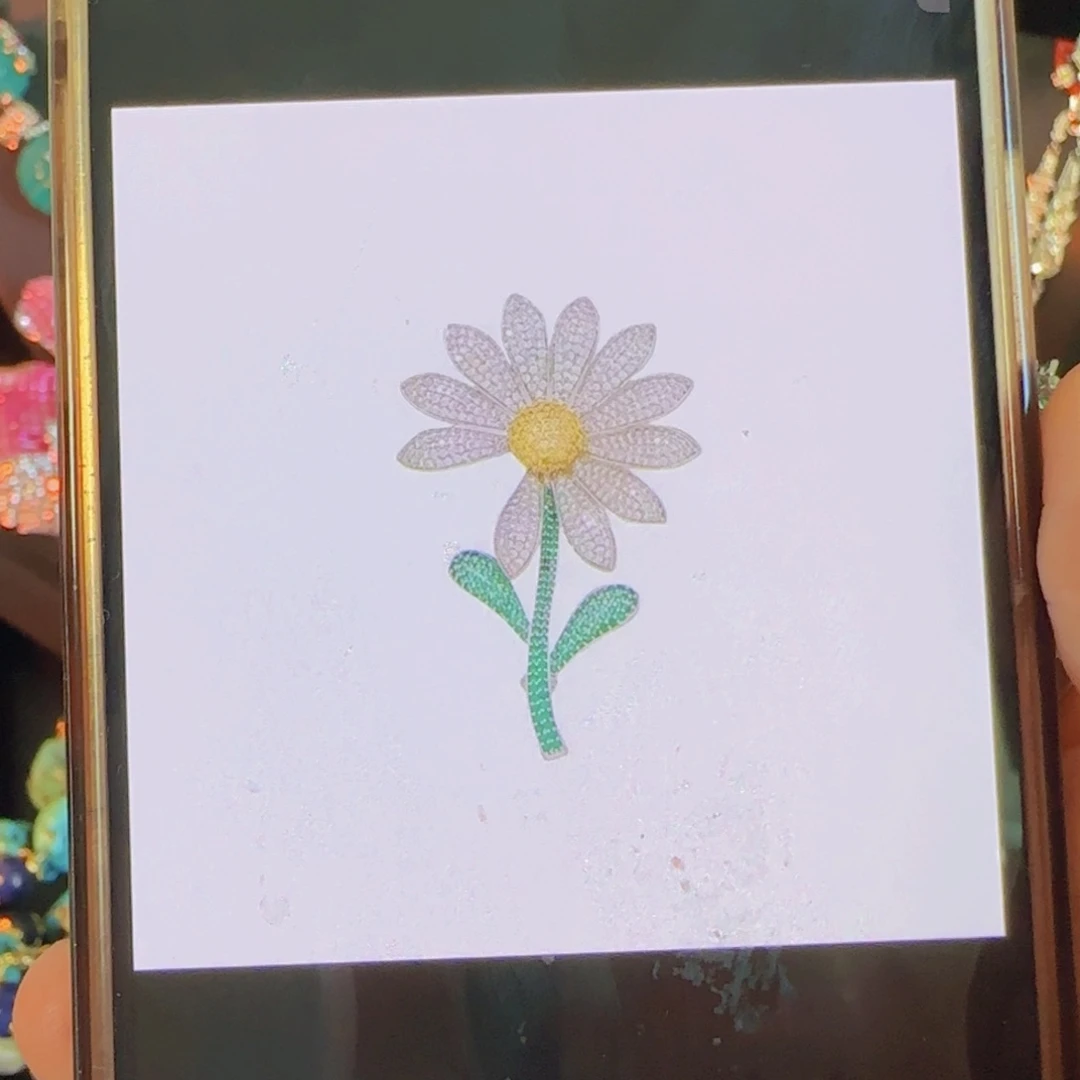 旦***䦺铁合金琉璃合金胸针