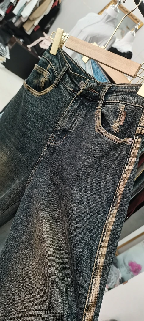 8520-1显瘦秋季女款烟管裤老爹裤哈伦裤萝卜裤垮裤