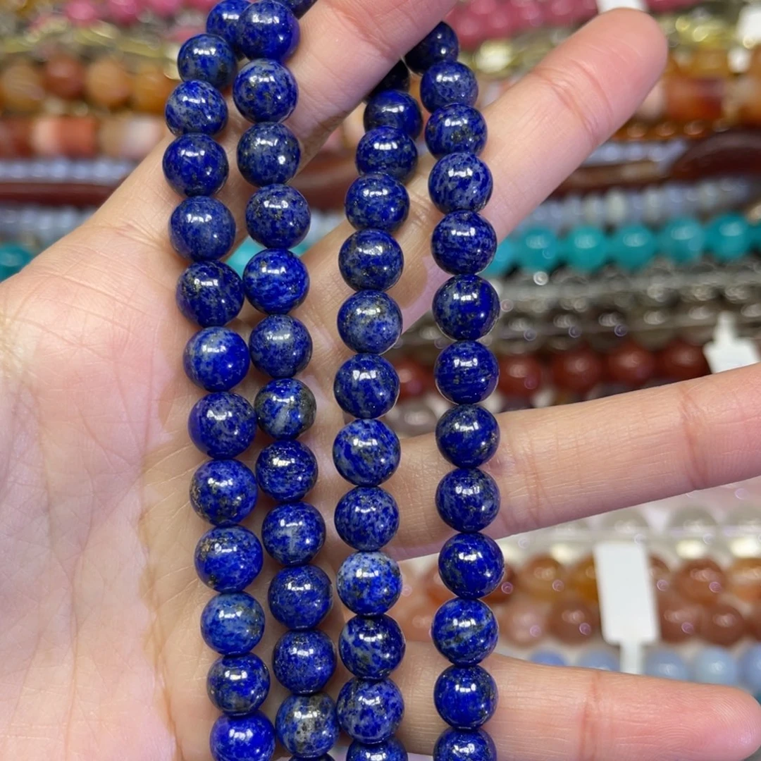 玛瑙/玉髓散珠天然青金卡8.5长条38厘米