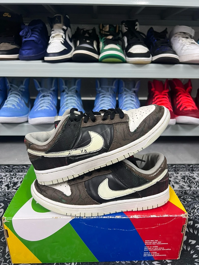 90新 maje 40码/dunk low白棕定制休闲鞋/二手正品