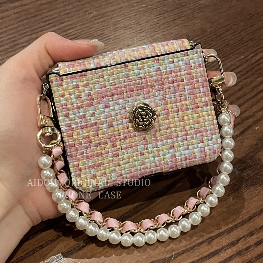 彩编织手腕带适用华为PuraX手机壳折叠屏pockte2荣耀magicvflip2