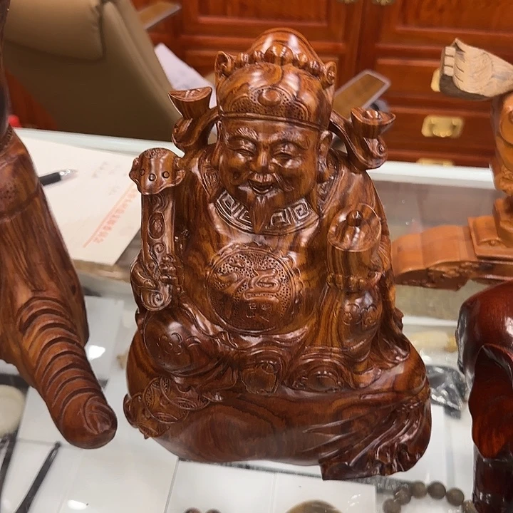 T***Q黄花梨手工雕刻4高30