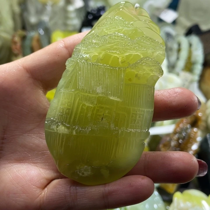 岫玉未镶嵌手把手把