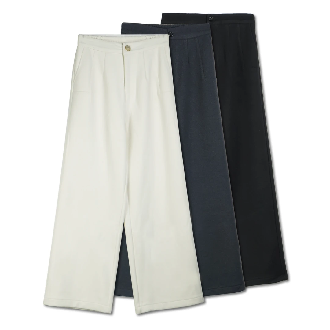 拉绒裤 新中式国风女装K036