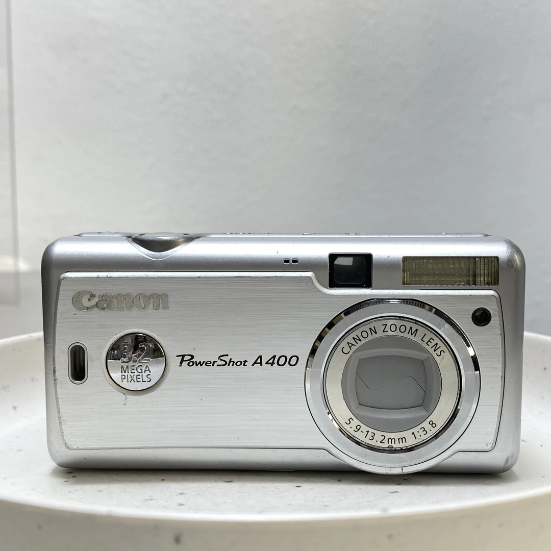 9新 Canon/佳能 佳能A400冷白皮自备2节5号电池300万像素ccd