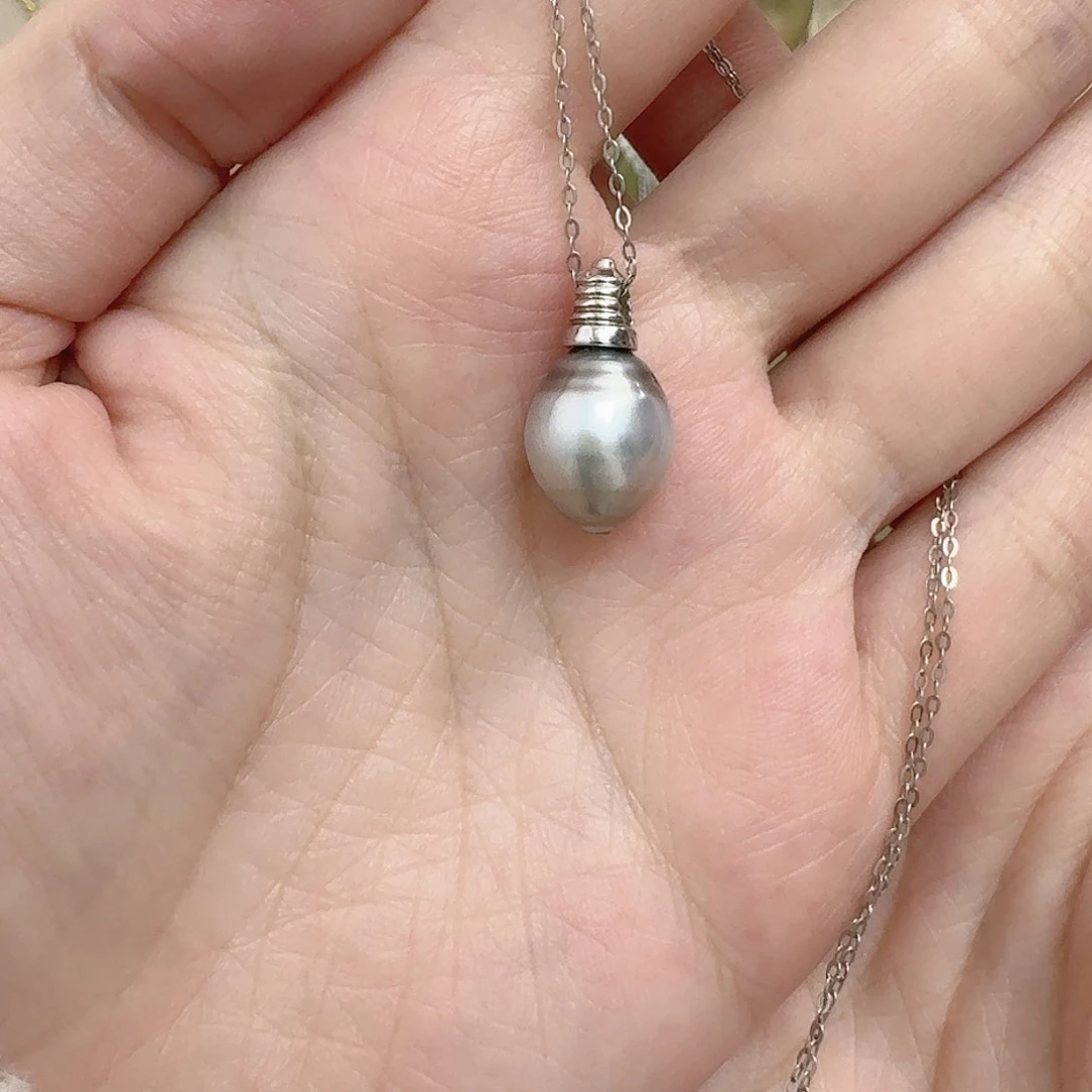 海水珍珠吊坠(赠链)银S925镶嵌