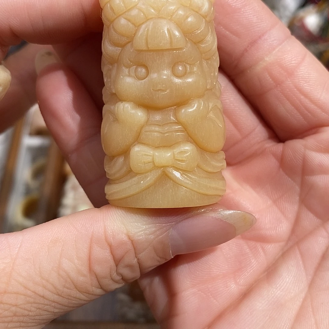 鹿骨把件11号石矶娘娘骨笛