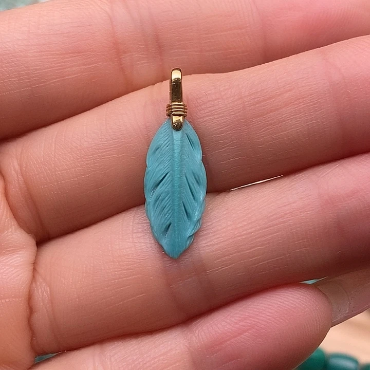 绿松石未镶嵌原矿高瓷绿松石配饰