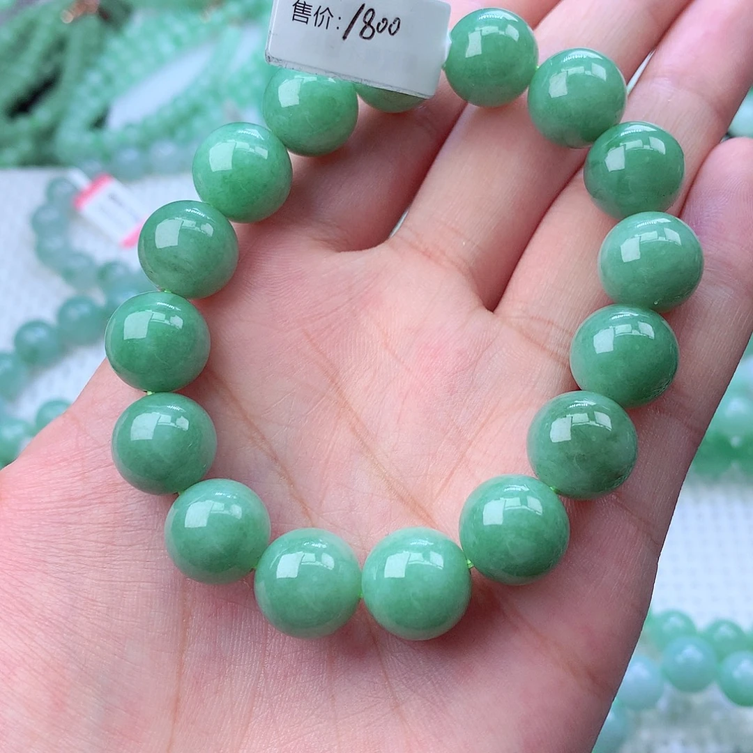 翡翠未镶嵌毛衣链卡13