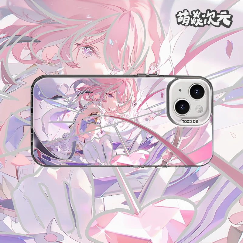爱莉希雅崩坏三线条新款适用苹果华为VIVO小米OPPO二次元手机壳
