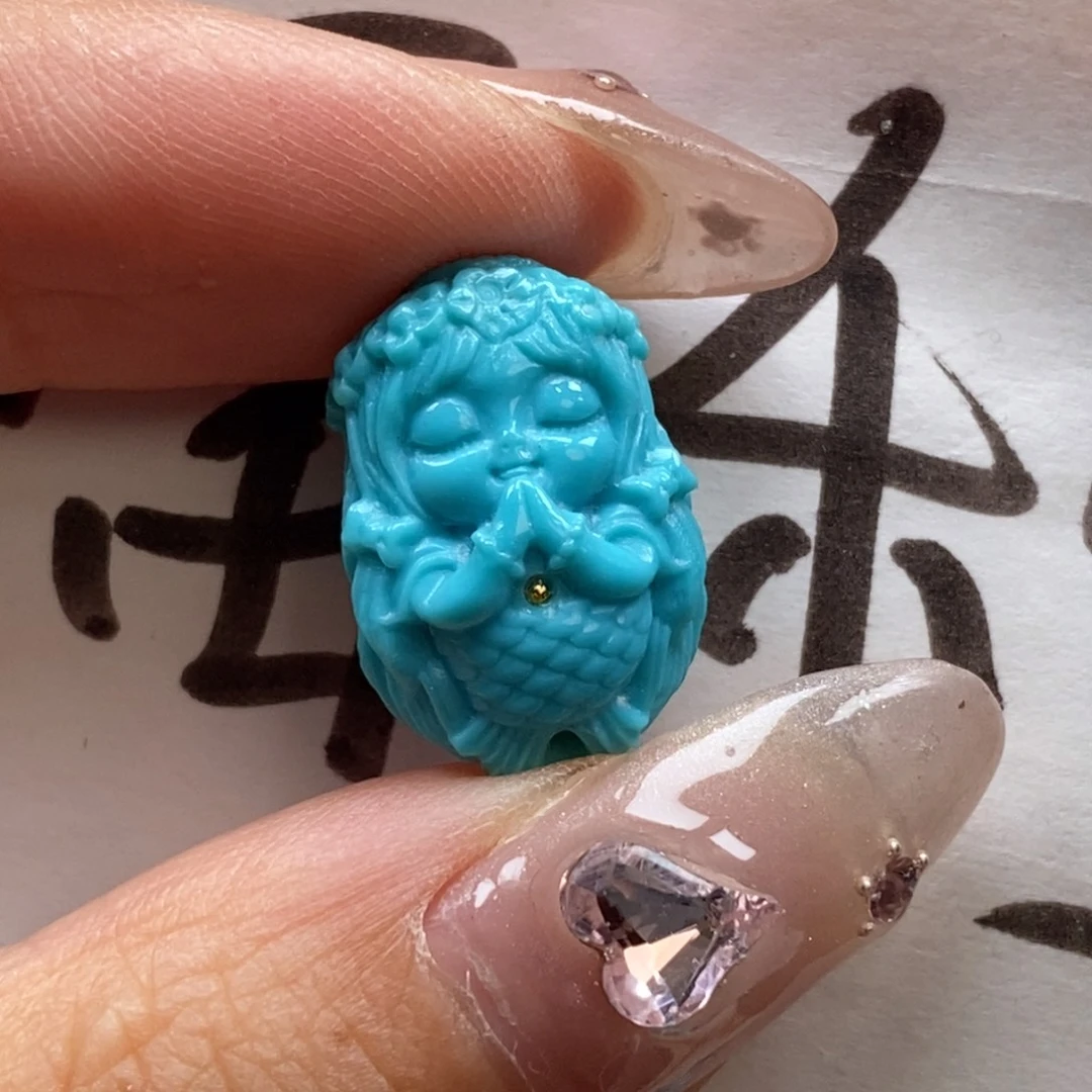 绿松石未镶嵌颈饰