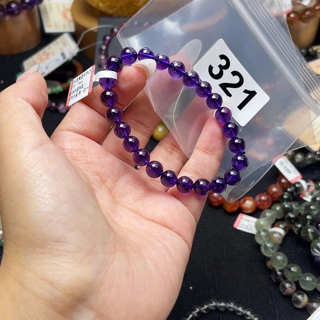 水晶手串天然321未镶嵌欢*颂