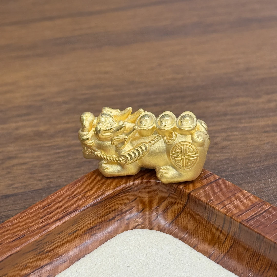 水贝黄金足金999大号元宝貔貅DP2054