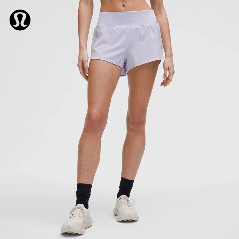 Speed Up 女士运动高腰短裤 2.5" *蕾丝饰边丨lululemon丨LW7DOZS