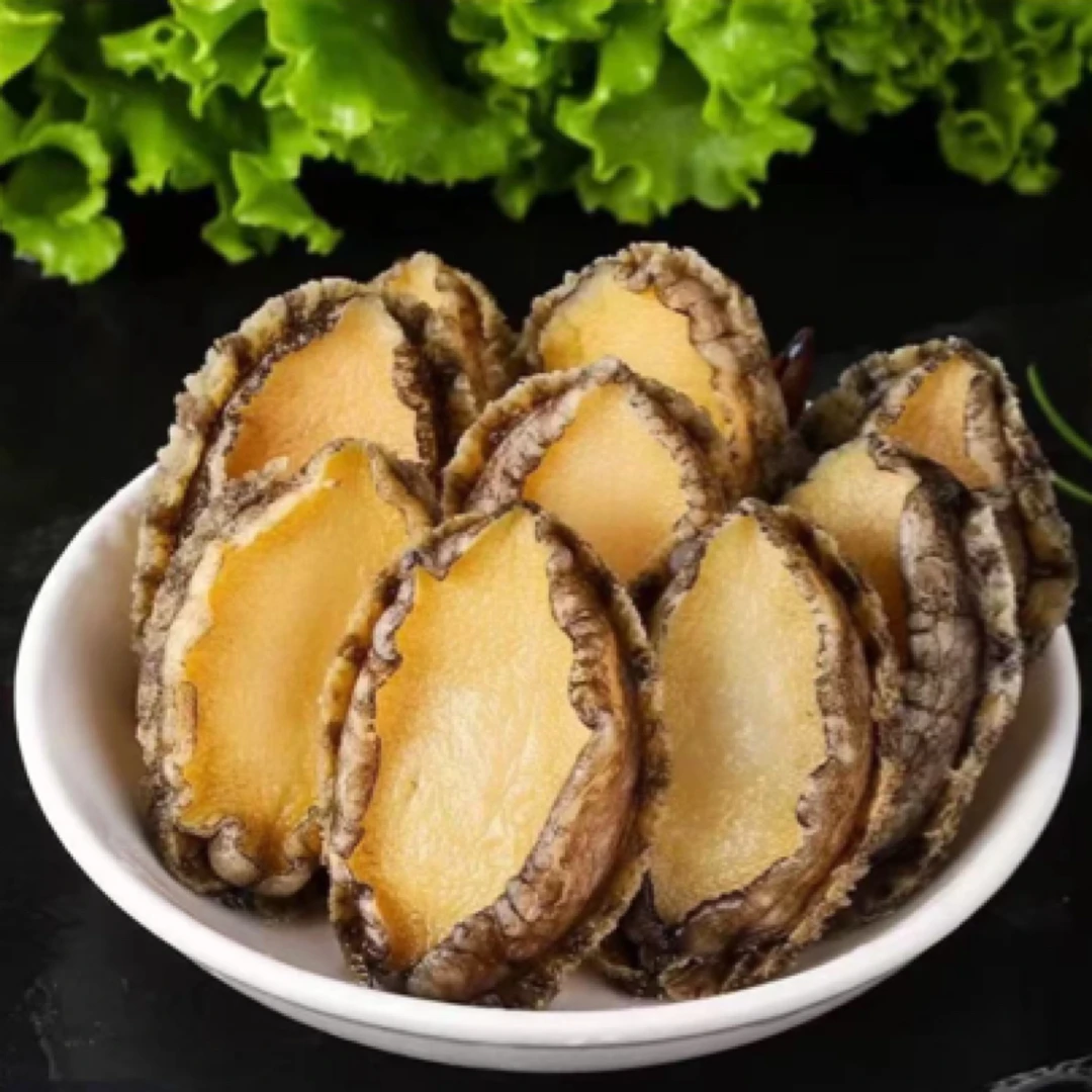 新鲜熟冻鲍鱼肉 活鲍现剥 到手30个  450g左右每包