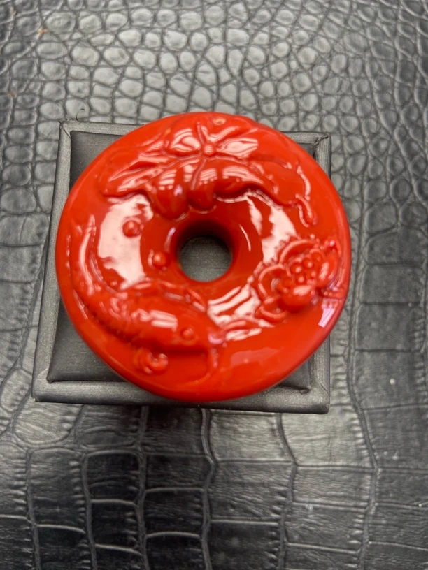 【镇店收藏 正品保障】 322时尚红色双鱼吊坠