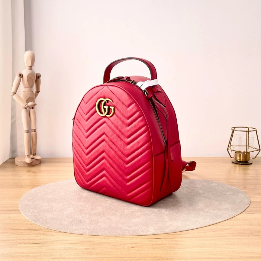 95新 GUCCI/古驰 马蒙双肩包/7644